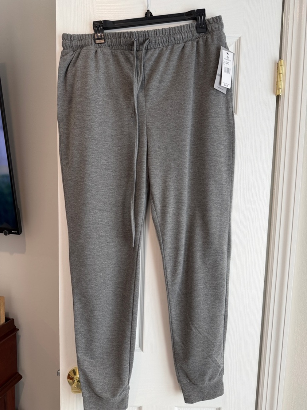RAINFOREST Men's Gray Elastic Waist Joggers